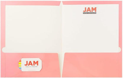 JAM PAPER Laminated Two Pocket Glossy Folders - Image 2