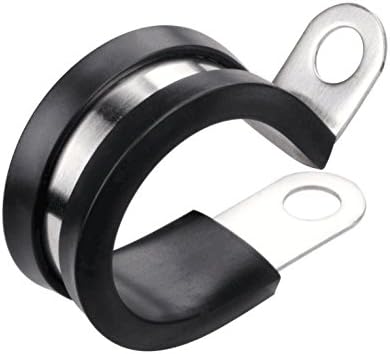LOKMAN 20 Pack 3/16 Inch Stainless Steel Cable Clamp, Rubber Cushioned by LOKMAN