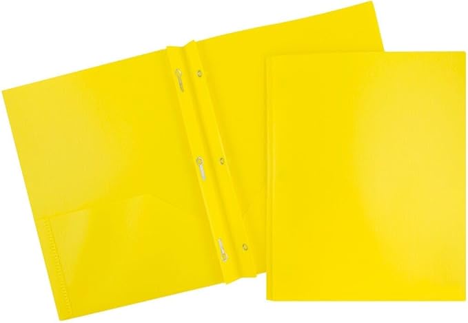 JAM PAPER Plastic 2 Pocket POP Folders by JAMPaper