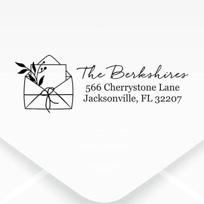 Custom Floral Address Stamp | Choose from 12 Designs | Multiple Ink Color - Image 2