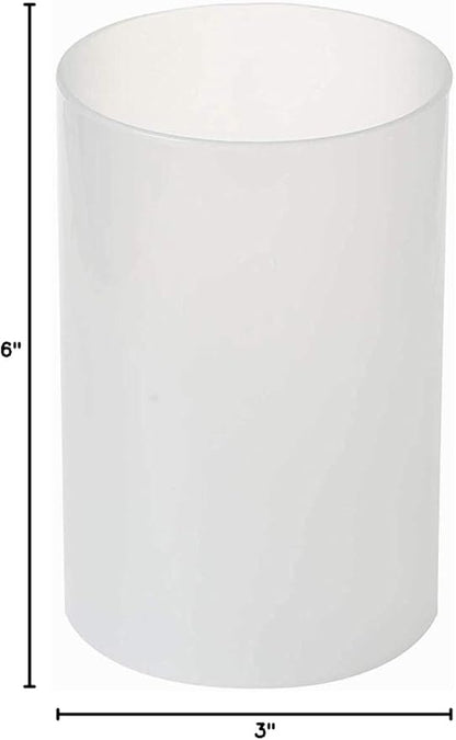 Sunwo Glass Shade Straight Cylinder Glass Lamp Shade Replacement - Image 4
