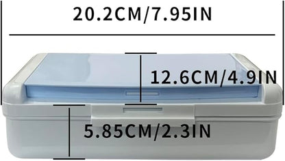 Double Layer Plastic Art Storage Box ，Fashion Hard Durable Pencil Organizer - Image 5