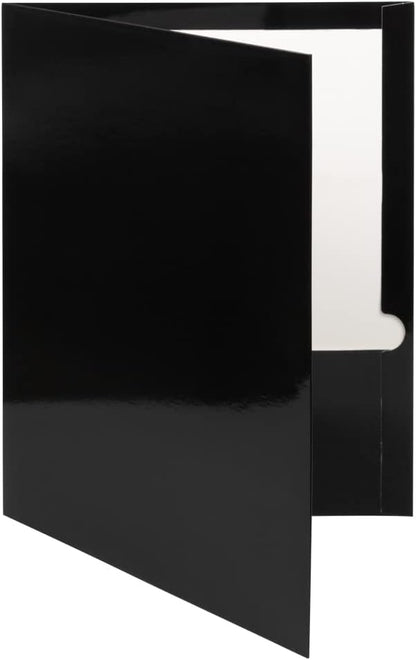 JAM PAPER Laminated Two Pocket Glossy School Folders - Image 3