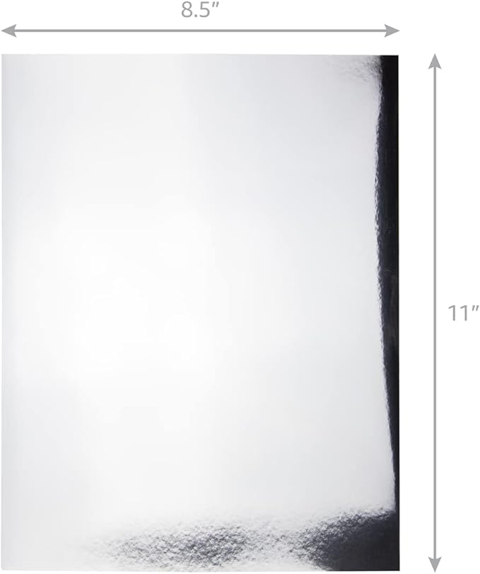Hygloss Metallic Cardstock Sheets – 50 Shiny Gold & Silver Sheets, 8.5” x 11” - Image 2