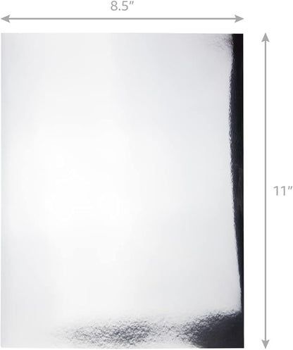 Hygloss Metallic Cardstock Sheets – 200 Shiny Gold & Silver Sheets, 8.5” x 11” - Image 2