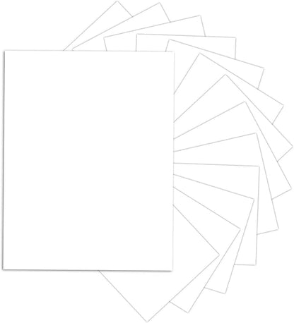 24 Sheets White Cardstock 8.5 x 11 Thick Paper, Goefun 80lb Card Stock Printer by Goefun