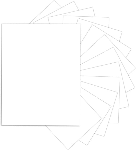 24 Sheets White Cardstock 8.5 x 11 Thick Paper, Goefun 80lb Card Stock Printer by Goefun