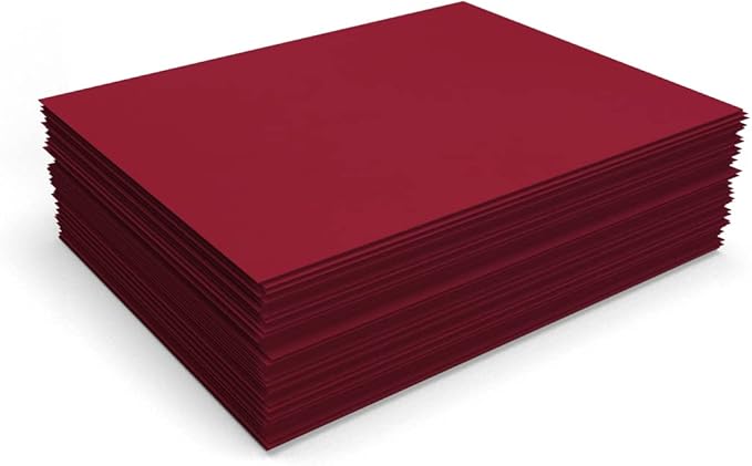 LUXPaper 8.5" x 11" Paper | Letter Size | Garnet Red | 80lb. Text | 500 Qty - Image 4