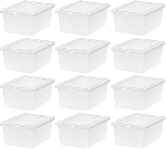IRIS USA 12-Pack Storage Bins by IRISUSA