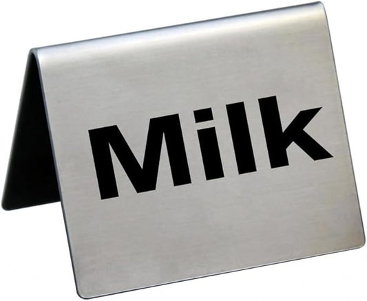 New Star Foodservice Stainless Steel Table Tent Sign by NewStarFoodservice