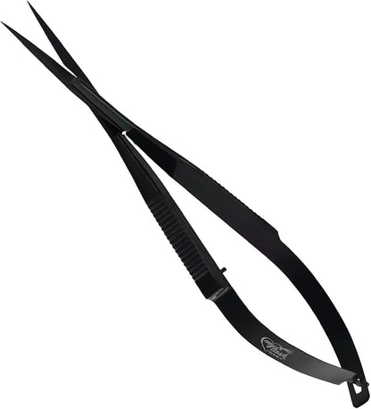 Cross Edge Spring Scissors 5 Inch straight Stainless Steel Precision Eyebrow & - Image 2