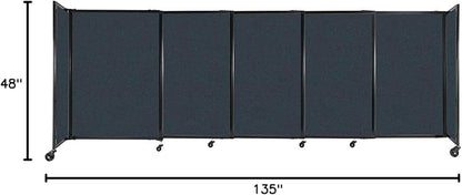 Versare Straightwall Sliding Portable Wall Partition | Freestanding Office - Image 7