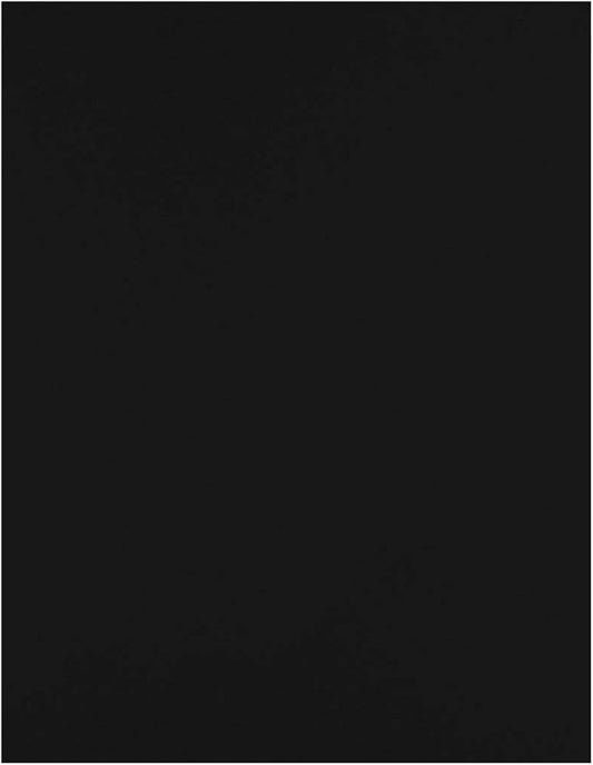 LUXPaper 8.5" x 11" Cardstock | Letter Size | Midnight Black | 100lb. Cover | by LUXPaper