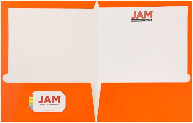 JAM PAPER Laminated Two Pocket Glossy School Folders - Image 3