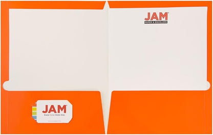 JAM PAPER Laminated Two Pocket Glossy School Folders - Image 3
