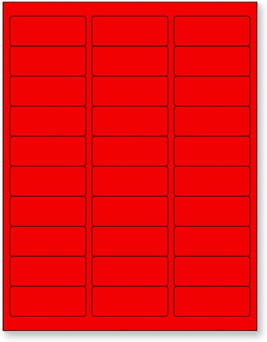 NextDayLabels - 8-1/2 x 11 Neon Color High Light Fluorescent Labels by NextDayLabels