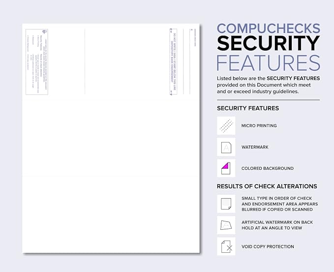 Compuchecks Check on Top Blank Check Paper - Image 2