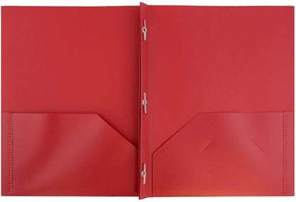 JAM PAPER Plastic 2 Pocket POP Folders - Image 2
