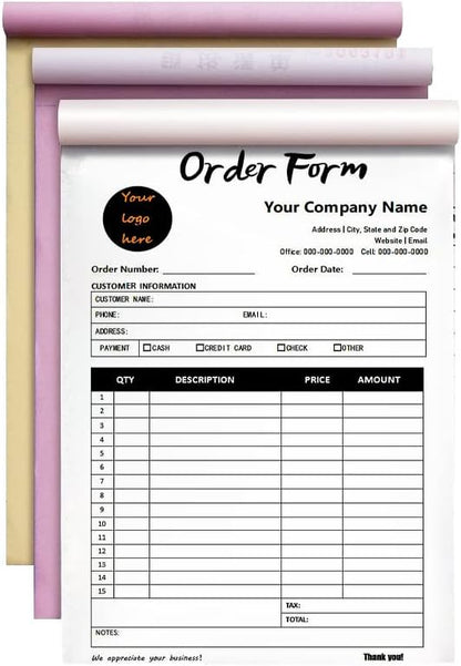 Custom Carbonless Sales Invoice Form Books by Unknown