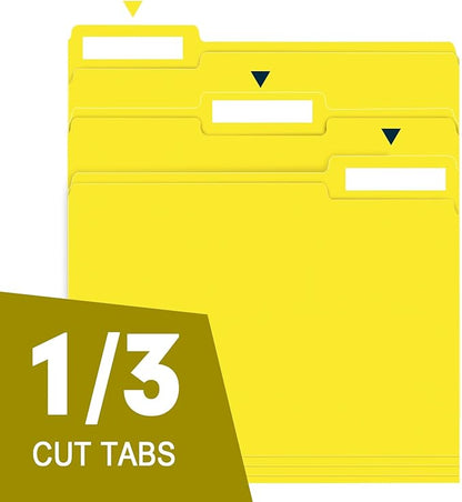File Folder, RAZCC 150 Pack 1/3 Cut Tab File Folders Letter Size, Folders - Image 3