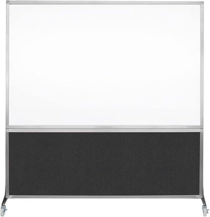 DivideWrite Mobile Whiteboard | Double Sided Dry Erase Board | Portable Office by VERSARE