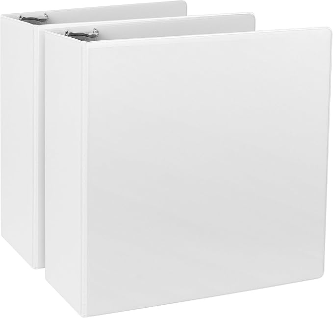 CIXILDTS 4-Inch 3 Ring Binder, Standard 4" Slant-D Ring Binder Fit Letter Size by CIXILDTSOffice