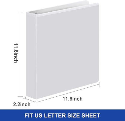 Comix Sturdy 1.5 Inch D-Ring Binders, 1.5'' 3 Ring Binder - Image 5