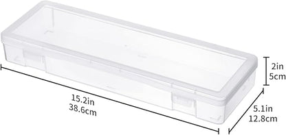 novelinks Stackable Plastic Clear Storage Box Containers - Image 3