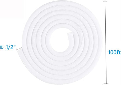QCSIW 1/2" x100ft Split Sleeve Wire Loom Tubing - Image 8