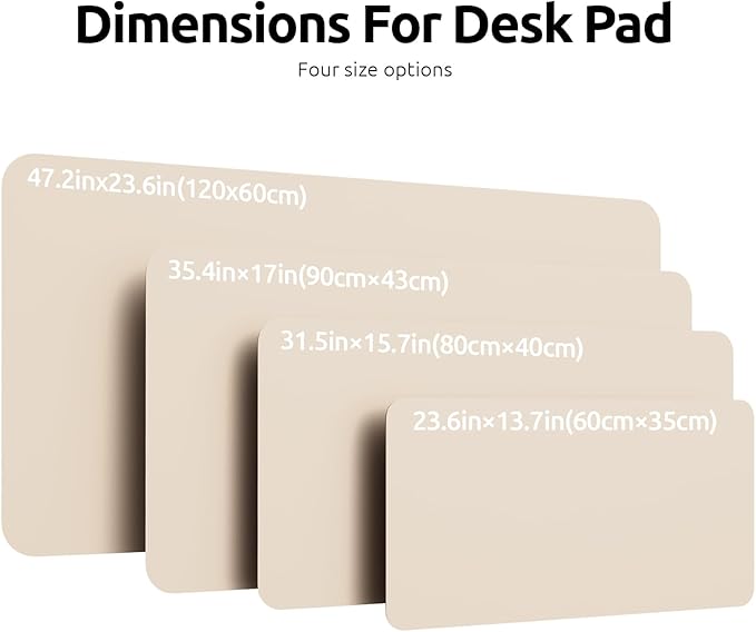 YSAGi Leather Desk Pad Protector, Office Desk Mat, Large Mouse Pad, Non-Slip PU - Image 8