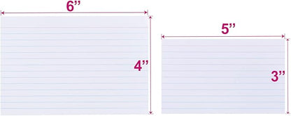 KAISA 4x6 Index Cards Flashcards 4"x6" Note Cards Ruled Index Card Lined - Image 3