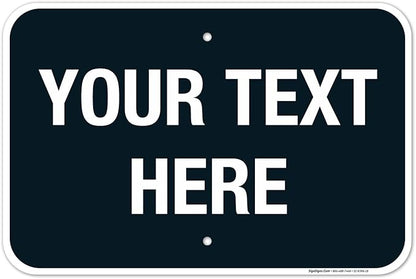 Personalized Custom Black Background Customize by SigoSigns