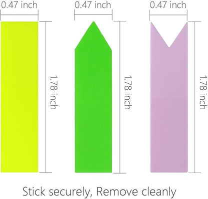 KICNIC 3000 Pieces Page Markers Sticky Index Tabs, Arrow Flag Tabs Self Adhesive - Image 3
