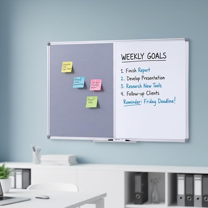 DexBoard 48x36 inch Large Magnetic Combo Board - Image 5