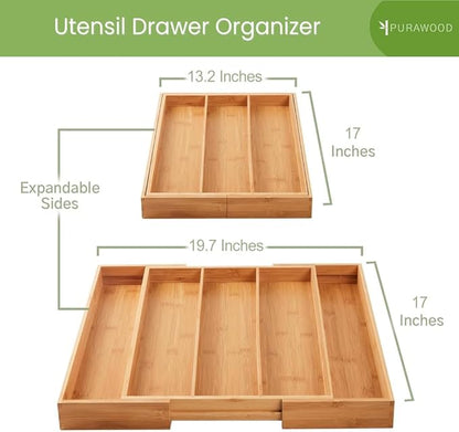 Purawood Kitchen Drawer Organizer - Image 3