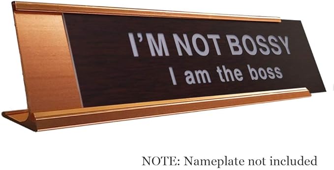 2" x 10" Nameplate Desktop Holder 2 Pack - Image 2