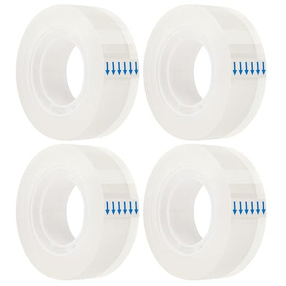 OWLKELA 4 Rolls Transparent Tape Refills, All-Purpose Transparent Glossy Tape by OWLKELA