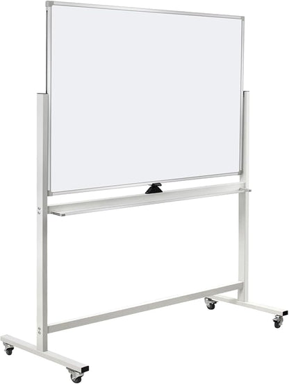 Double-Sided Mobile Whiteboard Magnet Dry Erase Board on Wheels by Unknown