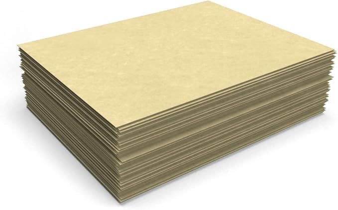 LUXPaper 8.5" x 11" Paper | Letter Size | Gold Parchment | 60lb. Text | 50 Qty - Image 4