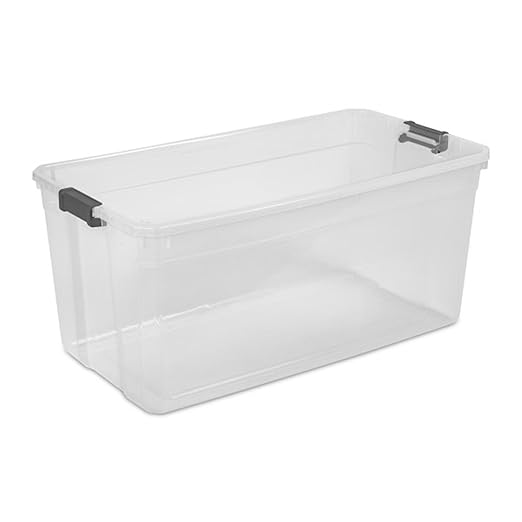 Sterilite 12-Pack Modular Stacker Box, Durable Clear Plastic Storage Bins - Image 9