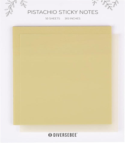 DiverseBee 50 Sheets Pastel Transparent Sticky Notes, 3x3” Clear Sticky Tabs by DiverseBee