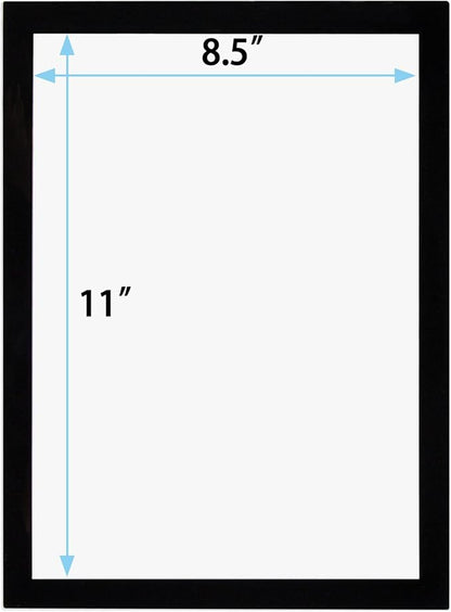 JIUYE Magnetic Sign Holder 8.5 x 11 Wall Mount, Self Adhesive Picture Display - Image 2