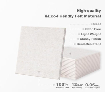 G Gamit Large Felt Wall Tiles Bulletin Board 59”x36”, Large Cork Board - Image 3