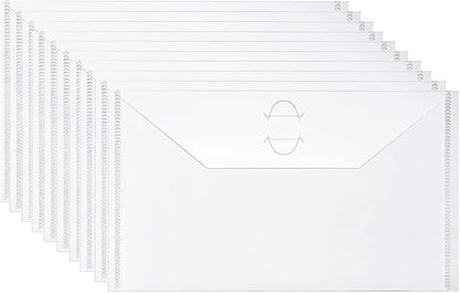 5.9 x 9.9 inch Large Stamp & Die Storage Pockets Resealable Clear Plastic Seal by Briartw
