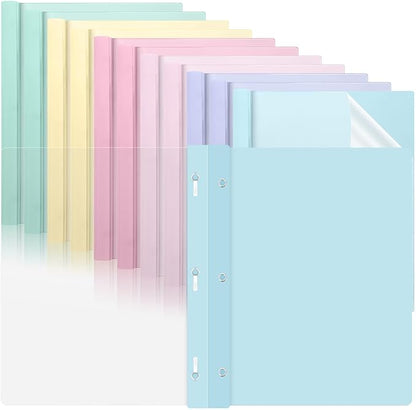 12 PCS Pastel Plastic Report Covers by gisgfim