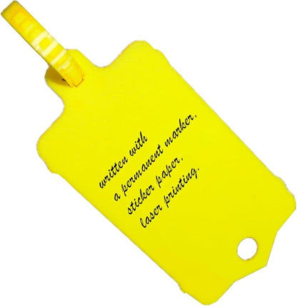 100pcs Reusable Blank Plastic Tags Ties Key Tags 1.45"*2.48" Serrated Tension - Image 3