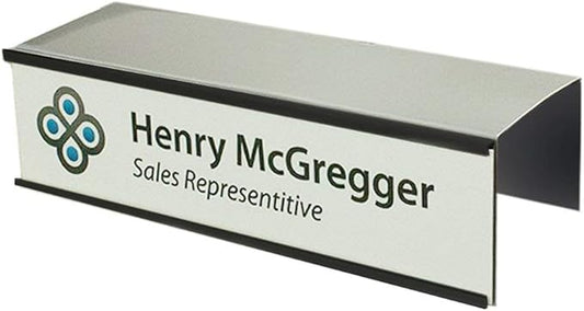 Over the Cube The Original Quality Aluminum, Changeable Cubicle Nameplate Holder by NapTags