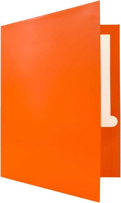 JAM PAPER Laminated Two Pocket Glossy School Folders - Image 4