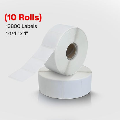 1 1/4” × 1”Direct Thermal Printer Labels, 10 Rolls, 800 Matte White Thermal - Image 11