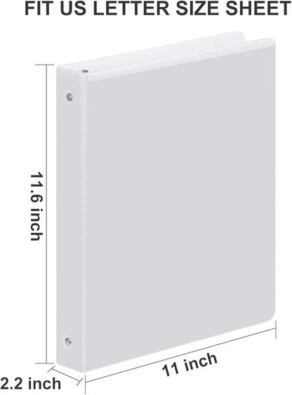 3 Ring Binder 1-1/2 Inch, ViVin Sturdy 1.5"-Round Ring Binder - Image 2